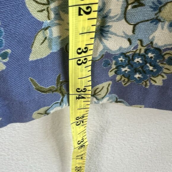 Vintage April Cornell Jacket Womens Sz M lavender floral Full Art to Wear Tunic - Picture 5 of 6